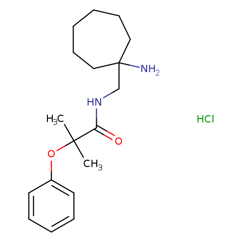N-[(1-aminocycloheptyl)methyl]-2-methyl-2-phenoxypropanamide hydrochloride