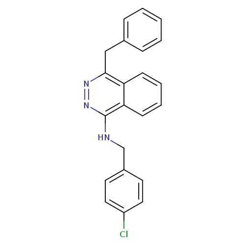 4-benzyl-N-[(4-chlorophenyl)methyl]phthalazin-1-amine