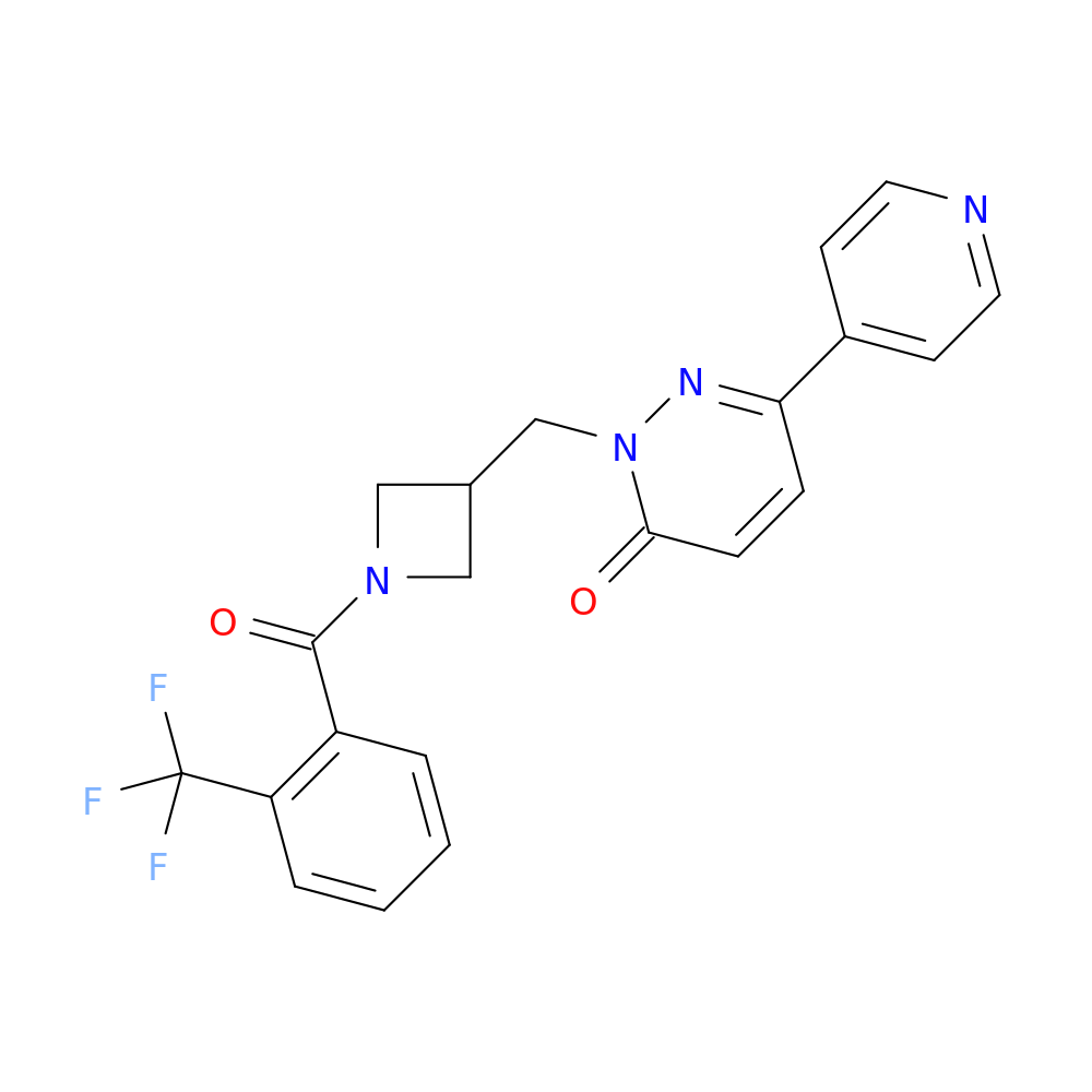 6-(pyridin-4-yl)-2-({1-[2-(trifluoromethyl)benzoyl]azetidin-3-yl}methyl)-2,3-dihydropyridazin-3-one