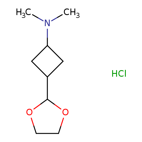 3-(1,3-dioxolan-2-yl)-N,N-dimethylcyclobutan-1-amine hydrochloride