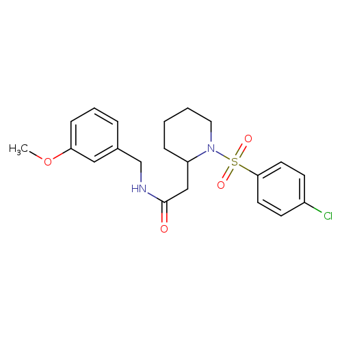 2-[1-(4-chlorobenzenesulfonyl)piperidin-2-yl]-N-[(3-methoxyphenyl)methyl]acetamide