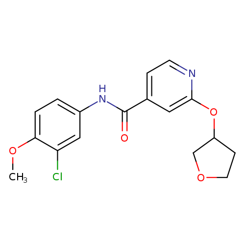 N-(3-chloro-4-methoxyphenyl)-2-(oxolan-3-yloxy)pyridine-4-carboxamide