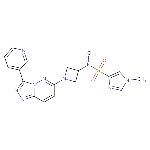 N,1-dimethyl-N-{1-[3-(pyridin-3-yl)-[1,2,4]triazolo[4,3-b]pyridazin-6-yl]azetidin-3-yl}-1H-imidazole-4-sulfonamide