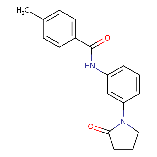 4-methyl-N-[3-(2-oxopyrrolidin-1-yl)phenyl]benzamide