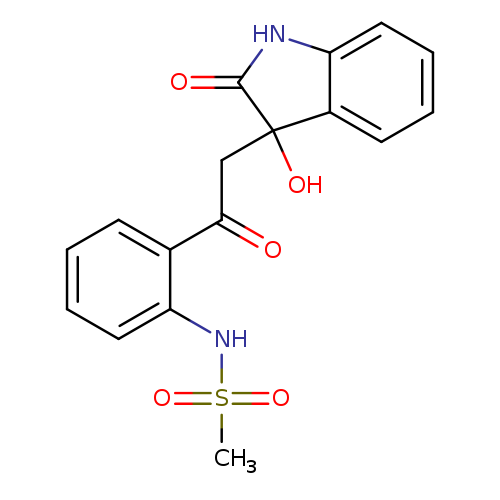 N-{2-[2-(3-hydroxy-2-oxo-2,3-dihydro-1H-indol-3-yl)acetyl]phenyl}methanesulfonamide