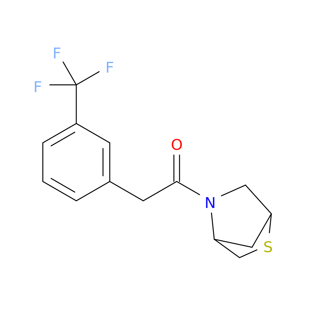 1-{2-thia-5-azabicyclo[2.2.1]heptan-5-yl}-2-[3-(trifluoromethyl)phenyl]ethan-1-one