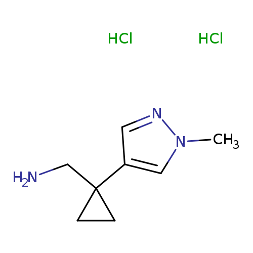1-[1-(1-methyl-1H-pyrazol-4-yl)cyclopropyl]methanaminedihydrochloride