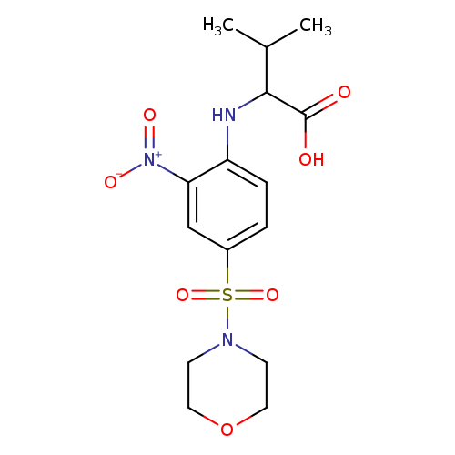 3-methyl-2-{[4-(morpholine-4-sulfonyl)-2-nitrophenyl]amino}butanoic acid