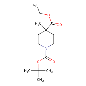 1,4-Piperidinedicarboxylic acid, 4-methyl-, 1-(1,1-dimethylethyl) 4-ethyl ester