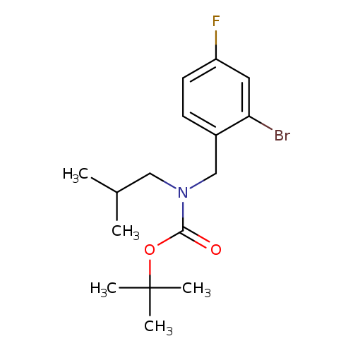 tert-Butyl 2-bromo-4-fluorobenzyl(isobutyl)carbamate