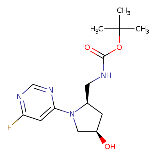 tert-butylN-{[(2R,4R)-1-(6-fluoropyrimidin-4-yl)-4-hydroxypyrrolidin-2-yl]methyl}carbamate