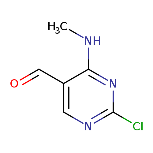 5-pyrimidinecarboxaldehyde, 2-chloro-4-(methylamino)-
