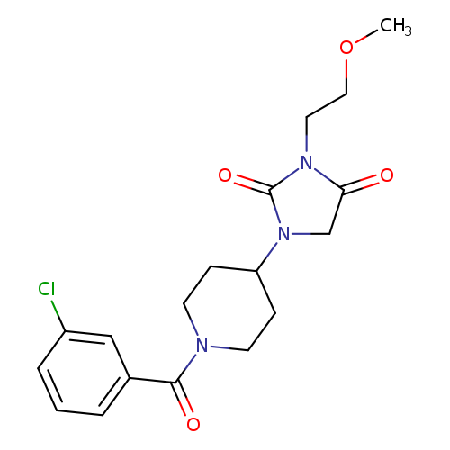 1-[1-(3-chlorobenzoyl)piperidin-4-yl]-3-(2-methoxyethyl)imidazolidine-2,4-dione