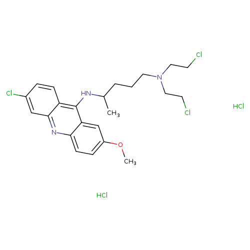 QUINACRINE MUSTARD DIHYDROCHLORIDE