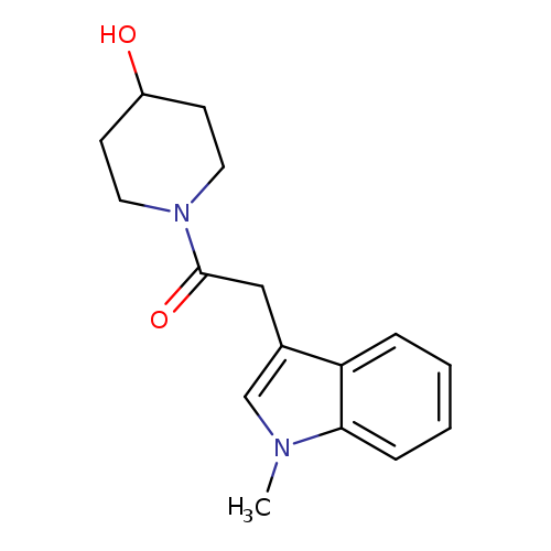 1-(4-hydroxypiperidin-1-yl)-2-(1-methyl-1H-indol-3-yl)ethan-1-one