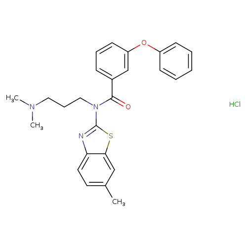 N-[3-(dimethylamino)propyl]-N-(6-methyl-1,3-benzothiazol-2-yl)-3-phenoxybenzamide hydrochloride