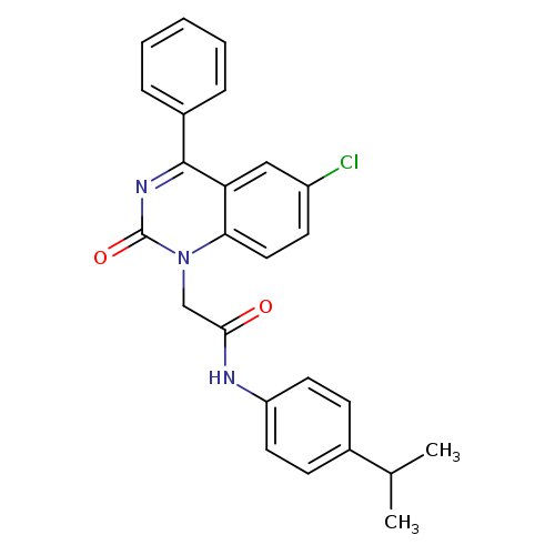 2-(6-chloro-2-oxo-4-phenyl-1,2-dihydroquinazolin-1-yl)-N-[4-(propan-2-yl)phenyl]acetamide