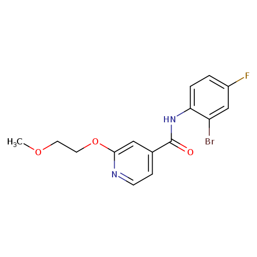 N-(2-bromo-4-fluorophenyl)-2-(2-methoxyethoxy)pyridine-4-carboxamide