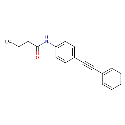 N-[4-(2-phenylethynyl)phenyl]butanamide