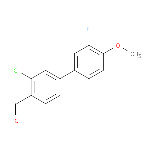 2-Chloro-4-(3-fluoro-4-methoxyphenyl)benzaldehyde