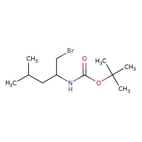 tert-butyl (1-bromo-4-methylpentan-2-yl)carbamate