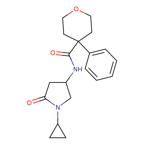 N-(1-cyclopropyl-5-oxopyrrolidin-3-yl)-4-phenyloxane-4-carboxamide
