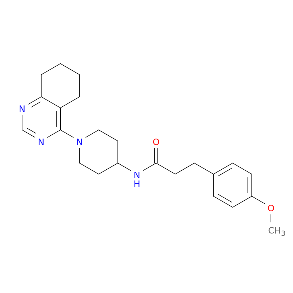 3-(4-methoxyphenyl)-N-[1-(5,6,7,8-tetrahydroquinazolin-4-yl)piperidin-4-yl]propanamide