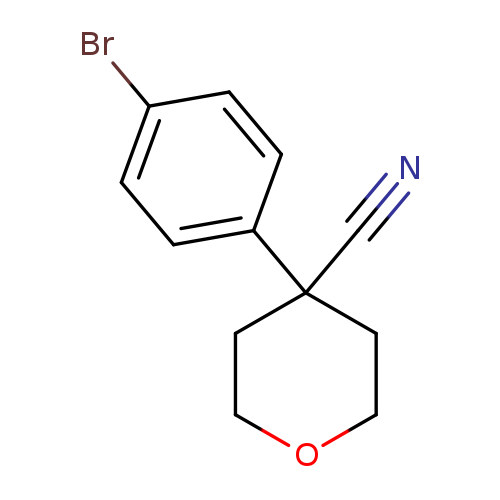 4-(3-bromophenyl)oxane-4-carbonitrile