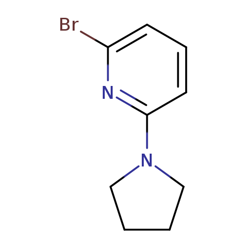 Pyridine, 2-bromo-6-(1-pyrrolidinyl)-