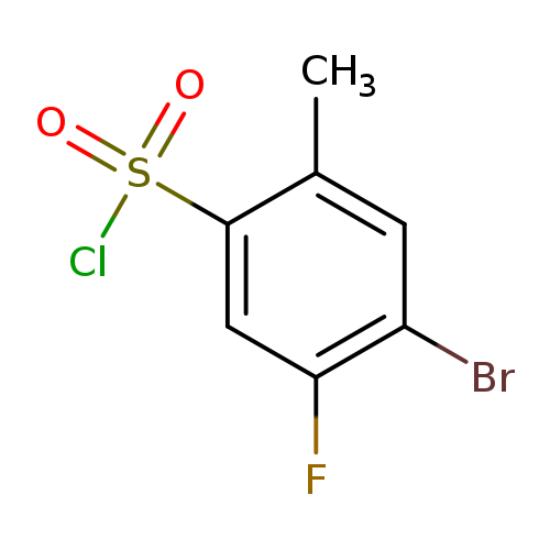 4-bromo-5-fluoro-2-methylbenzene-1-sulfonyl chloride