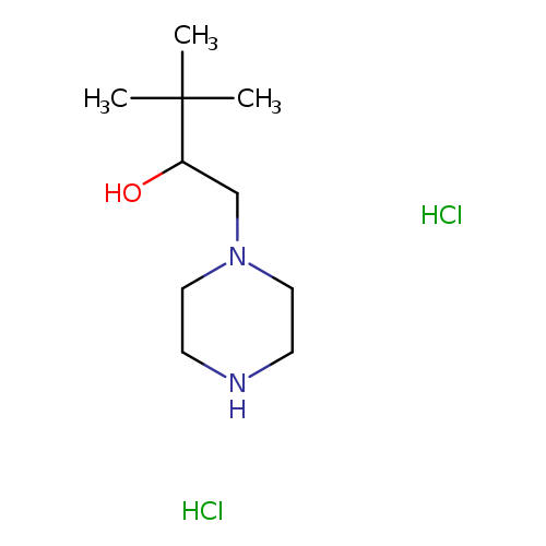 3,3-dimethyl-1-(piperazin-1-yl)butan-2-oldihydrochloride