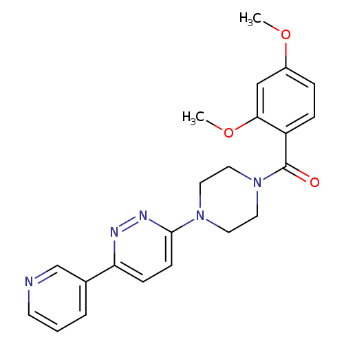 3-[4-(2,4-dimethoxybenzoyl)piperazin-1-yl]-6-(pyridin-3-yl)pyridazine