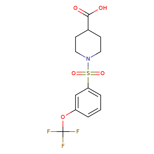 1-[3-(trifluoromethoxy)benzenesulfonyl]piperidine-4-carboxylic acid