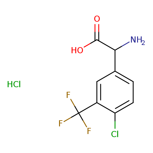 2-amino-2-[4-chloro-3-(trifluoromethyl)phenyl]aceticacidhydrochloride