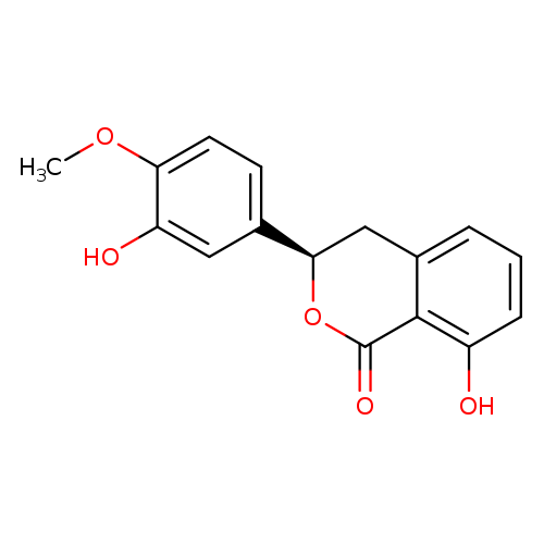 (3R)-3,4-Dihydro-8-hydroxy-3-(3-hydroxy-4-methoxyphenyl)-1H-2-benzopyran-1-one