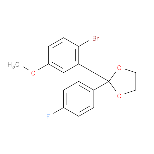 2-Bromo-4'-fluoro-5-methoxybenzophenone ethylene ketal