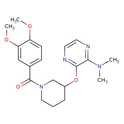3-{[1-(3,4-dimethoxybenzoyl)piperidin-3-yl]oxy}-N,N-dimethylpyrazin-2-amine