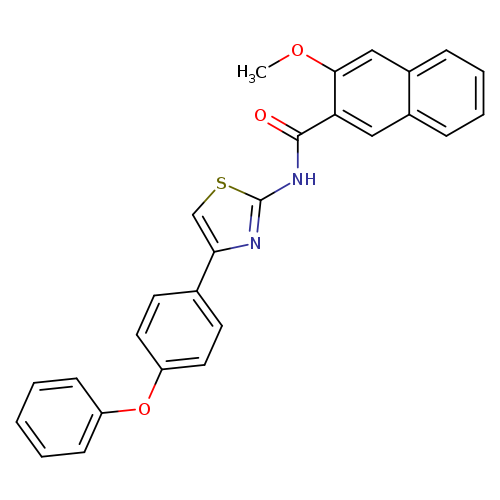 3-methoxy-N-[4-(4-phenoxyphenyl)-1,3-thiazol-2-yl]naphthalene-2-carboxamide