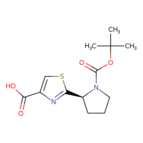 2-[(2S)-1-[(1,1-diMethylethoxy)carbonyl]2-pyrrolidinyl]-4-thiazolecarboxylic acid