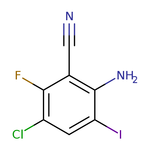 2-Amino-5-chloro-6-fluoro-3-iodobenzonitrile