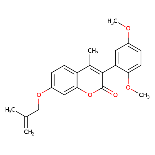 3-(2,5-dimethoxyphenyl)-4-methyl-7-[(2-methylprop-2-en-1-yl)oxy]-2H-chromen-2-one