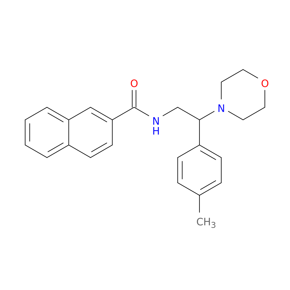 N-[2-(4-methylphenyl)-2-(morpholin-4-yl)ethyl]naphthalene-2-carboxamide