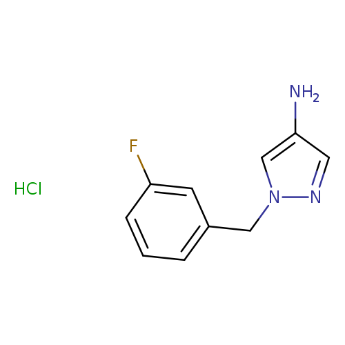 1-[(3-fluorophenyl)methyl]-1H-pyrazol-4-amine hydrochloride