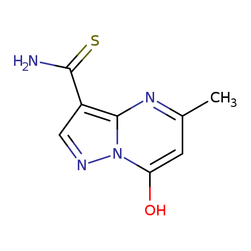 5-Methyl-7-hydroxypyrazolo-[1,5-a]pyrimidine-3-thiocarboxamide
