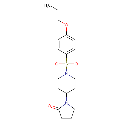 1-[1-(4-propoxybenzenesulfonyl)piperidin-4-yl]pyrrolidin-2-one