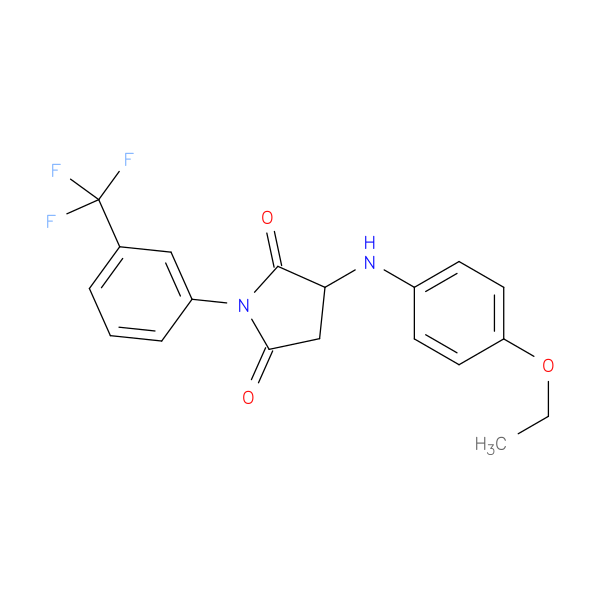3-[(4-ethoxyphenyl)amino]-1-[3-(trifluoromethyl)phenyl]pyrrolidine-2,5-dione