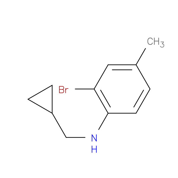 2-bromo-N-(cyclopropylmethyl)-4-methylaniline