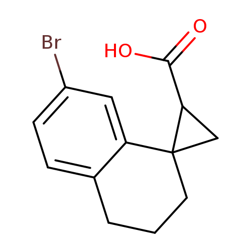 7'-bromo-3',4'-dihydro-2'H-spiro[cyclopropane-1,1'-naphthalene]-3-carboxylicacid,Mixtureofdiastereomers
