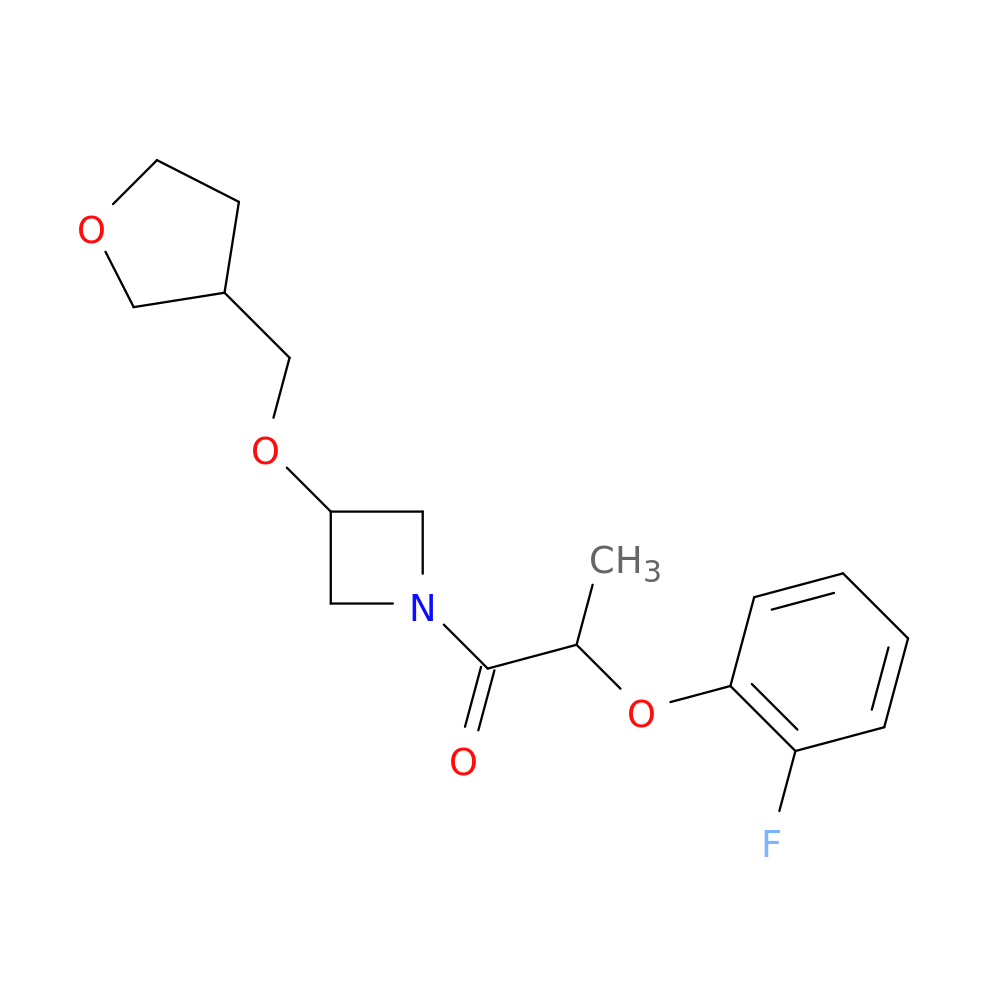 2-(2-fluorophenoxy)-1-{3-[(oxolan-3-yl)methoxy]azetidin-1-yl}propan-1-one