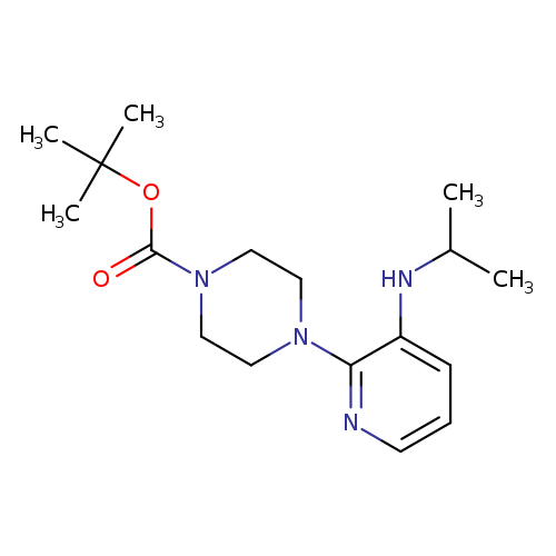 1-Piperazinecarboxylicacid, 4-[3-[(1-methylethyl)amino]-2-pyridinyl]-, 1,1-dimethylethyl ester